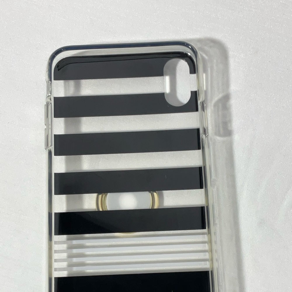 Kate Spade iPhone X & XS Case, Hardshell with Ring Stand, Black - Picture 9 of 12